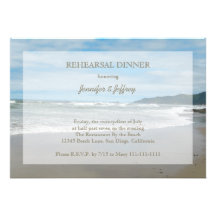 Invitaciones de la cena del ensayo anuncios personalizados