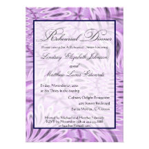 Invitaciones de la cena del ensayo comunicado