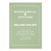 Invitaciones de la cena del ensayo del boda del in invitación personalizada