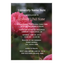 Invitaciones de la ceremonia de graduación (convoc comunicados