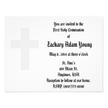 Invitaciones de la "cruz" comunicado personal  