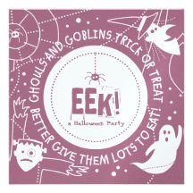 Invitaciones de la EEK Halloween Anuncio Personalizado
