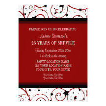 Invitaciones de la fiesta de aniversario del emple comunicados