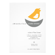 Invitaciones de la fiesta de bienvenida al bebé -  comunicado
