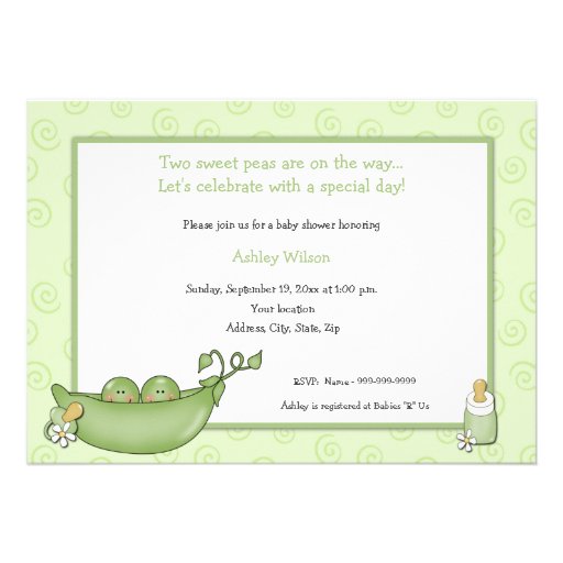 Invitaciones de la fiesta de bienvenida al bebé de invitacion personal 