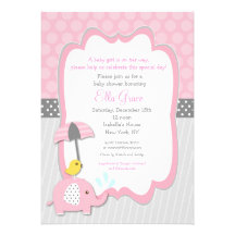 Invitaciones de la fiesta de bienvenida al bebé de comunicados