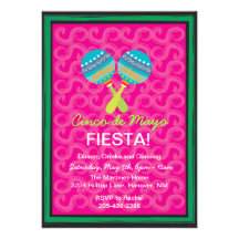 Invitaciones de la fiesta de Cinco de Mayo Comunicados