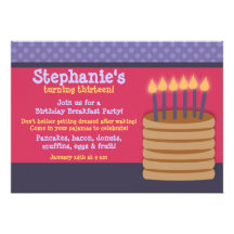 Invitaciones de la fiesta de cumpleaños de la comi comunicados