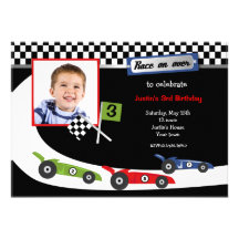Invitaciones de la fiesta de cumpleaños de la foto anuncios personalizados