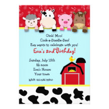 Invitaciones de la fiesta de cumpleaños de los ani anuncios  