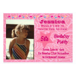 Invitaciones de la fiesta de cumpleaños de los niñ comunicado personal  