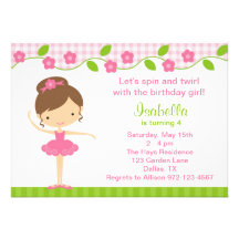Invitaciones de la fiesta de cumpleaños del chica  anuncio