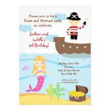 Invitaciones de la fiesta de cumpleaños del pirata comunicado