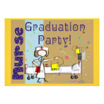 Invitaciones de la fiesta de graduación de la enfe invitacion personalizada