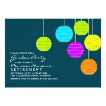 Invitaciones de la fiesta de jardín de las lintern anuncios  