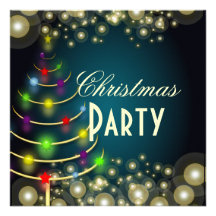 Invitaciones de la fiesta de Navidad, burbujas del Invitacion Personalizada