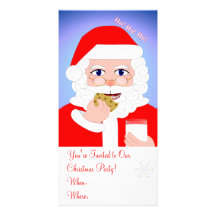 Invitaciones de la fiesta de Navidad de Santa Tarjeta Personal