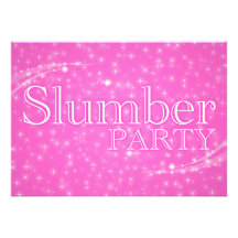 invitaciones de la fiesta de pijamas: starshine anuncios personalizados