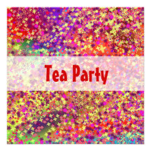 Invitaciones de la fiesta del té de la primavera anuncio