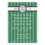 Invitaciones de la graduación del colegio de aboga anuncio