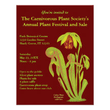 Invitaciones de la planta carnívora comunicados personales 