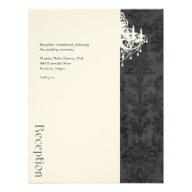 Invitaciones de la recepción de la lámpara invitaciones personalizada