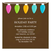 Invitaciones de las luces de navidad anuncio