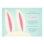 Invitaciones de los oídos 5x7 Pascua del conejito Comunicado Personal