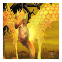 Invitaciones de oro del dragón comunicado personal  