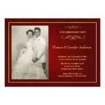 Invitaciones de rubíes del aniversario de boda - 4 anuncio personalizado