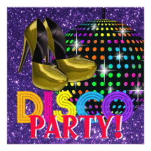 Invitaciones del baile del disco invitaciones personales 