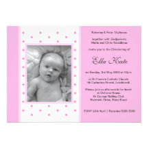 Invitaciones del bautizo de la fresa anuncio personalizado
