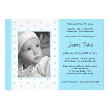 Invitaciones del bautizo del arándano anuncio personalizado