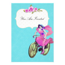 Invitaciones del boda de la bici del vintage invitación