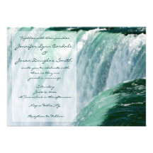 Invitaciones del boda de la cascada de Niagara Fal Invitación Personalizada
