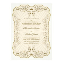 Invitaciones del boda de la elegancia del vintage  comunicado personal  