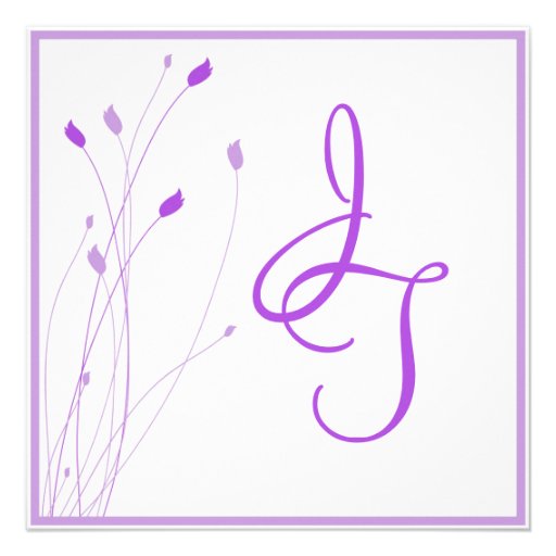 Invitaciones del boda de la flor de la lavanda invitacion personalizada