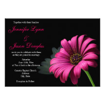 Invitaciones del boda de la flor de la margarita d invitacion personal 