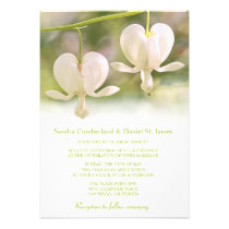 Invitaciones del boda de la foto de las flores bla invitaciones