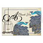Invitaciones del boda de la jaula de pájaros de lo tarjetas