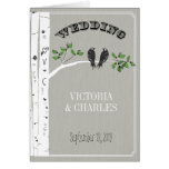 Invitaciones del boda de la jaula de pájaros de lo tarjetas