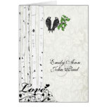 Invitaciones del boda de la jaula de pájaros de lo tarjetas