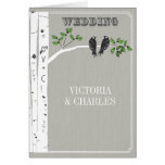 Invitaciones del boda de la jaula de pájaros de lo tarjetas
