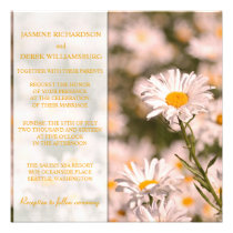 Invitaciones del boda de la margarita invitaciones