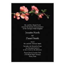 Invitaciones del boda de la plantilla de la flor d invitacion personalizada
