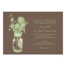 Invitaciones del boda de las flores salvajes y del comunicado