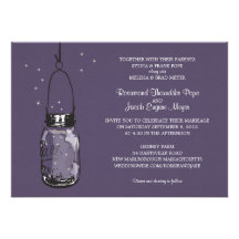 Invitaciones del boda de las luciérnagas y del tar invitacion personalizada