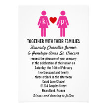 Invitaciones del boda de los pares del amor del mo comunicados personales 