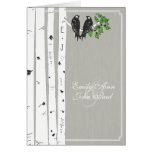 Invitaciones del boda del árbol de abedul de los p tarjetas
