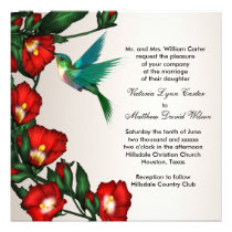 Invitaciones del boda del colibrí invitaciones